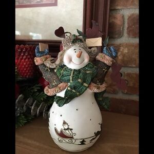 ❤️Rare Home Interiors Winter Snow Snowman‼️FINAL SALE